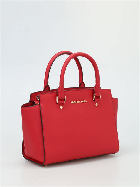 michael kors taschen selma rot|michael kors selma satchel.